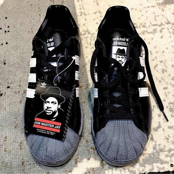 RARE!! NIB 2003 Jam Master Jay Limited Edition Adidas Sneakers. Women 8.5 Men 7 - Picture 3 of 10